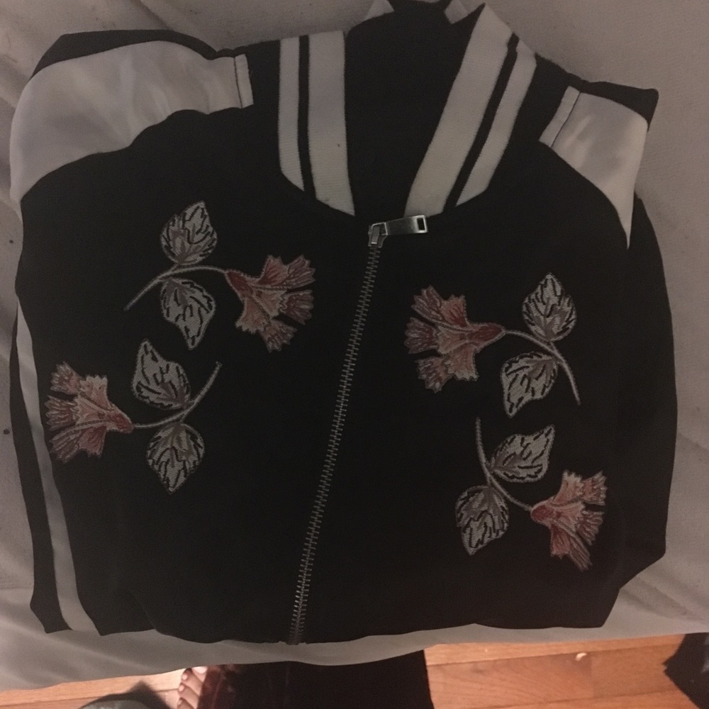ODYN silk embroidered bomber jacket